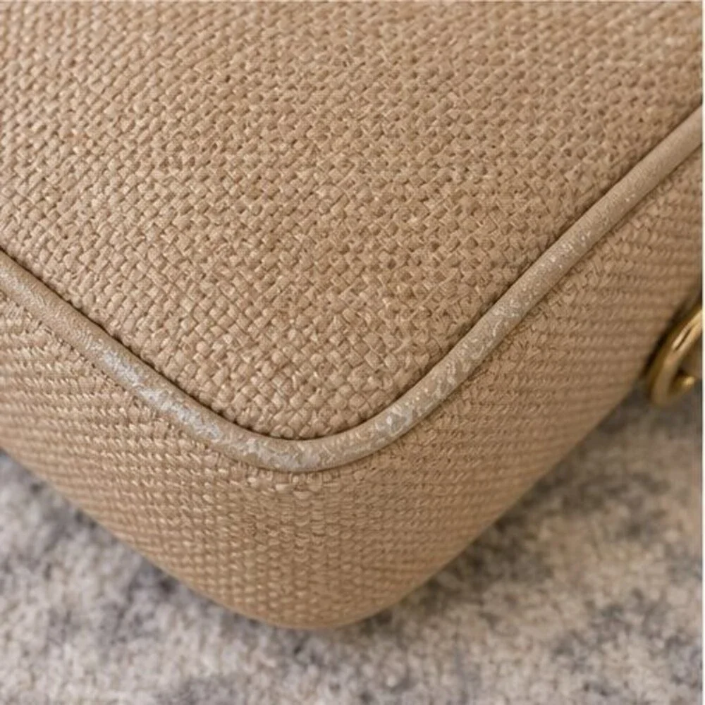 Chanel Nano Handbag in Light Blue Lambskin with Gold Tone Hardware